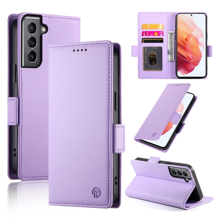 For Samsung Galaxy S21 5G Side Buckle Magnetic Frosted Leather Phone Case(Purple)
For Samsung Galaxy S21 5G Side Buckle Magnetic Frosted Leather Phone Case(Purple)