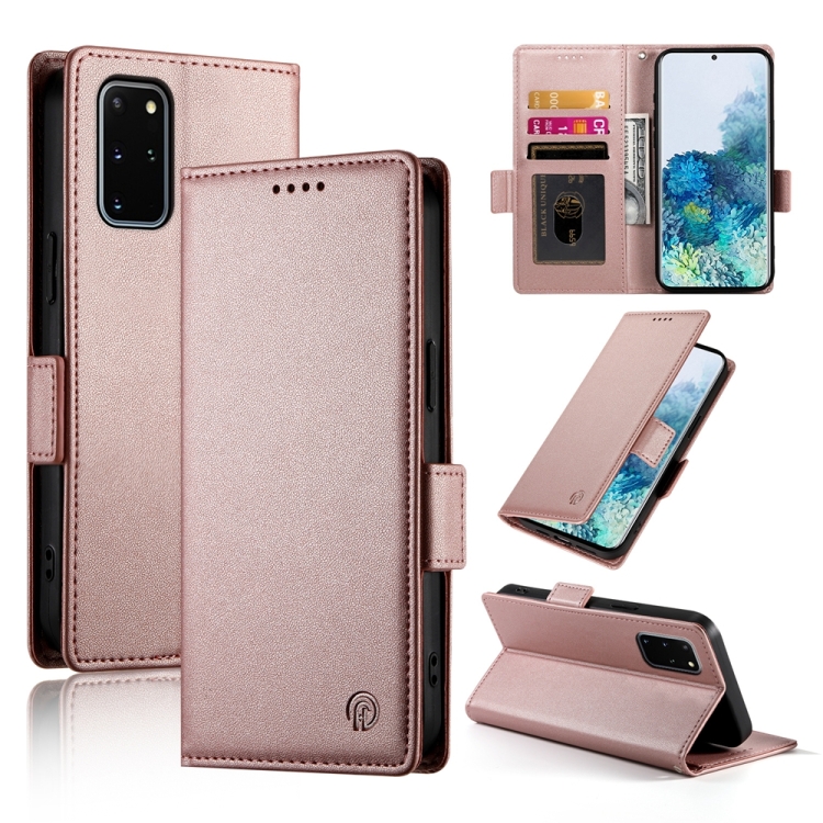 For Samsung Galaxy S20+ 5G Side Buckle Magnetic Frosted Leather Phone Case(Rose Gold)
For Samsung Galaxy S20+ 5G Side Buckle Magnetic Frosted Leather Phone Case(Rose Gold)