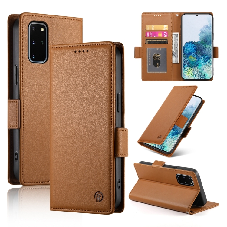 For Samsung Galaxy S20+ 5G Side Buckle Magnetic Frosted Leather Phone Case(Brown)
For Samsung Galaxy S20+ 5G Side Buckle Magnetic Frosted Leather Phone Case(Brown)