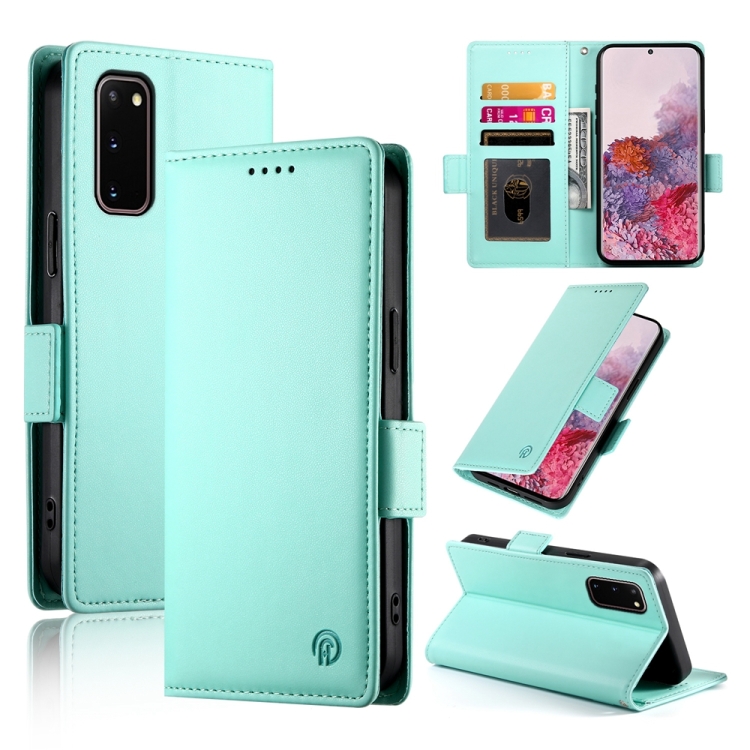 For Samsung Galaxy S20 5G Side Buckle Magnetic Frosted Leather Phone Case(Mint Green)
For Samsung Galaxy S20 5G Side Buckle Magnetic Frosted Leather Phone Case(Mint Green)