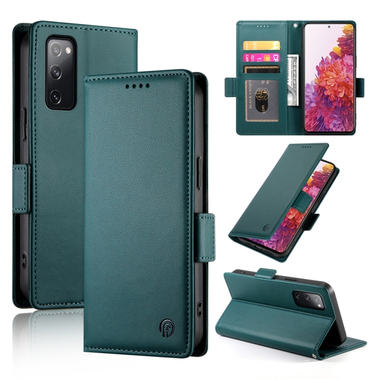 For Samsung Galaxy S20 FE 5G Side Buckle Magnetic Frosted Leather Phone Case(Dark Green)
For Samsung Galaxy S20 FE 5G Side Buckle Magnetic Frosted Leather Phone Case(Dark Green)