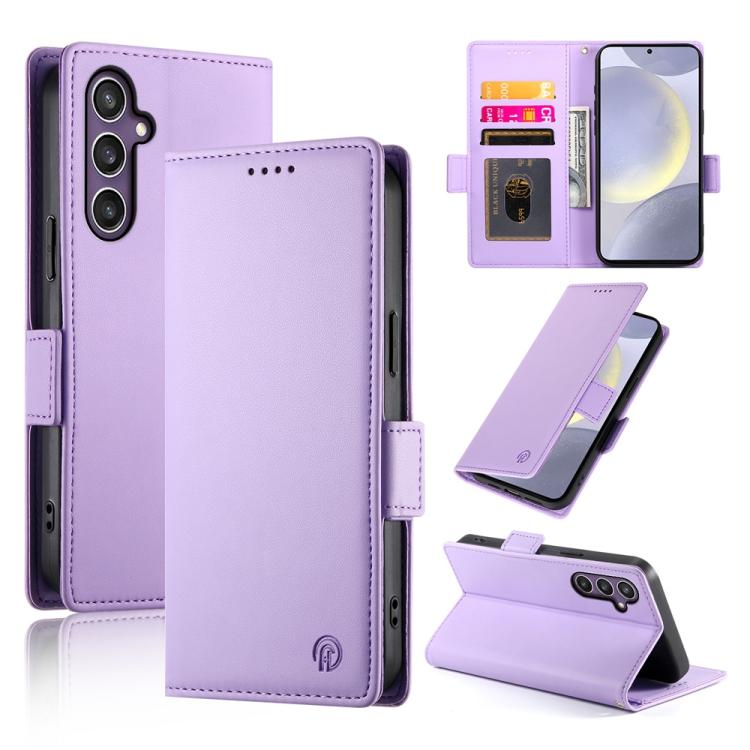 For Samsung Galaxy S25+ 5G Side Buckle Magnetic Frosted Leather Phone Case(Purple)
For Samsung Galaxy S25+ 5G Side Buckle Magnetic Frosted Leather Phone Case(Purple)