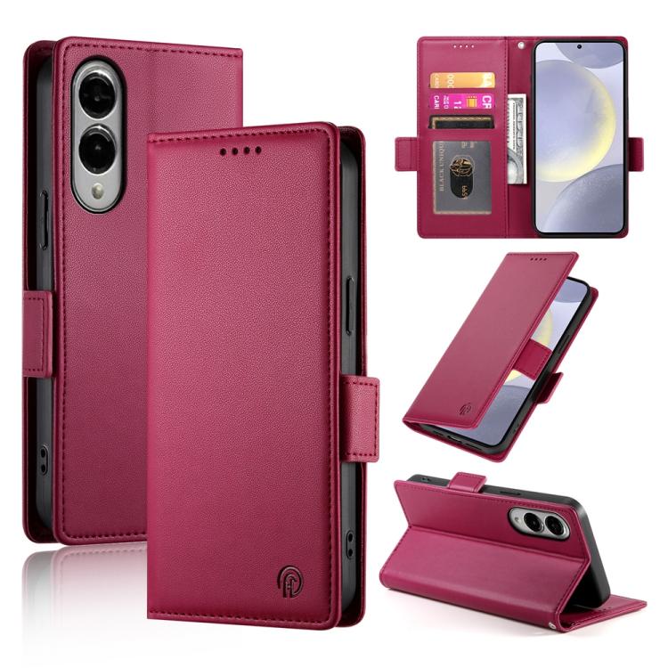 For Samsung Galaxy S25 Edge 5G Side Buckle Magnetic Frosted Leather Phone Case(Wine Red)
For Samsung Galaxy S25 Edge 5G Side Buckle Magnetic Frosted Leather Phone Case(Wine Red)