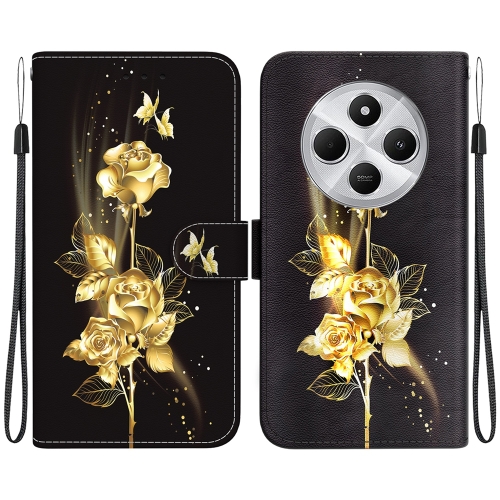 For Redmi 14C 4G Crystal Texture Colored Drawing Leather Phone Case(Gold Butterfly Rose)
For Redmi 14C 4G Crystal Texture Colored Drawing Leather Phone Case(Gold Butterfly Rose)