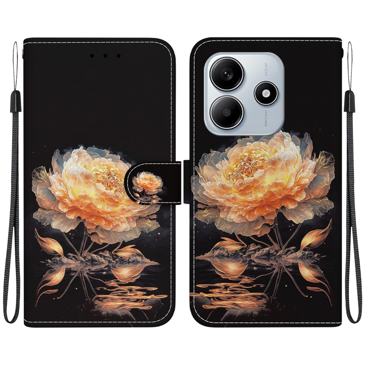 For Redmi Note 14 5G Crystal Texture Colored Drawing Leather Phone Case(Gold Peony)
For Redmi Note 14 5G Crystal Texture Colored Drawing Leather Phone Case(Gold Peony)