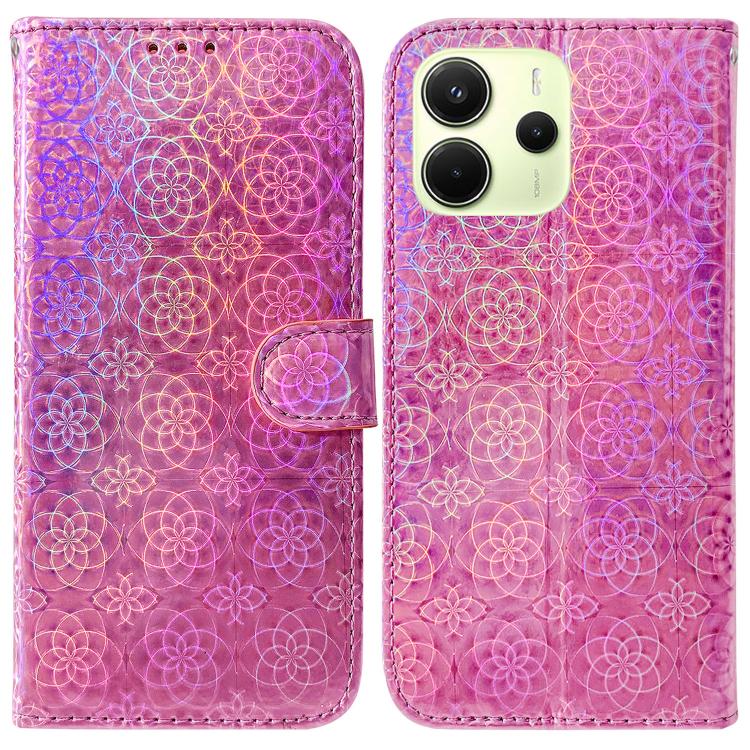 For Redmi Note 14 4G 163.25mm Colorful Magnetic Buckle Leather Phone Case(Pink)
For Redmi Note 14 4G 163.25mm Colorful Magnetic Buckle Leather Phone Case(Pink)