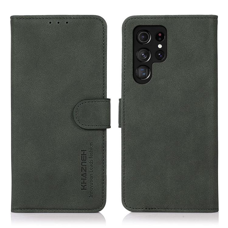 For Samsung Galaxy S26 Ultra 5G KHAZNEH Matte Texture Leather Phone Case(Green)
For Samsung Galaxy S26 Ultra 5G KHAZNEH Matte Texture Leather Phone Case(Green)