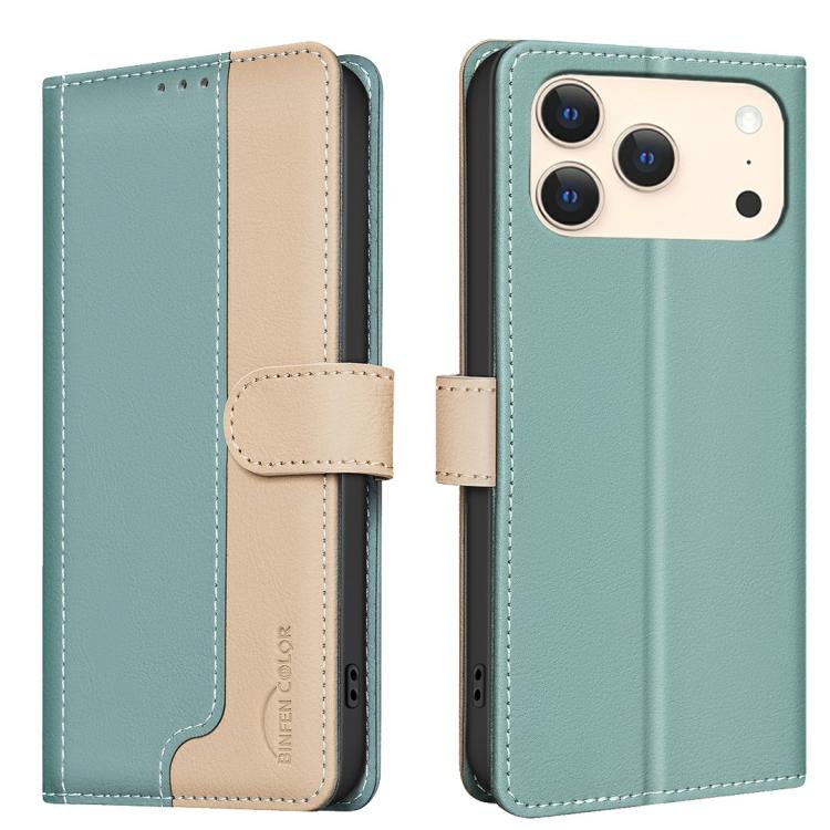 For iPhone 17 Pro Max Color Matching RFID Anti-theft Leather Phone Case(Green)
For iPhone 17 Pro Max Color Matching RFID Anti-theft Leather Phone Case(Green)