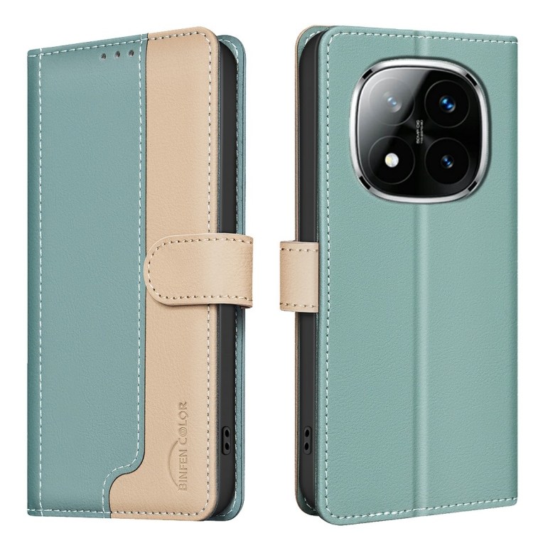 For Redmi Note 14 Pro 5G / Note 14 Pro+ 5G Color Matching RFID Anti-theft Leather Phone Case(Green)
For Redmi Note 14 Pro 5G / Note 14 Pro+ 5G Color Matching RFID Anti-theft Leather Phone Case(Green)