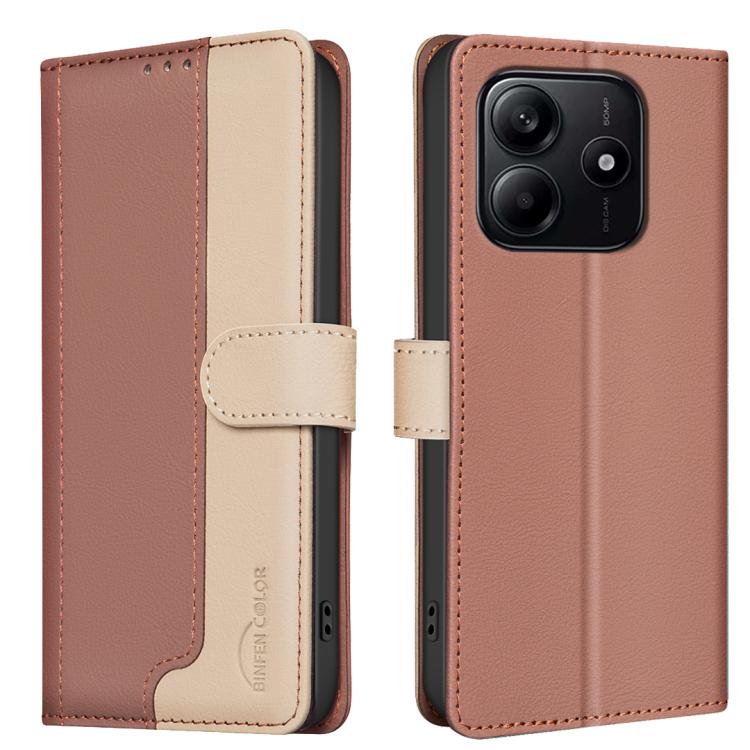 For Redmi Note 14 4G 163.25mm Color Matching RFID Anti-theft Leather Phone Case(Brown)
For Redmi Note 14 4G 163.25mm Color Matching RFID Anti-theft Leather Phone Case(Brown)
