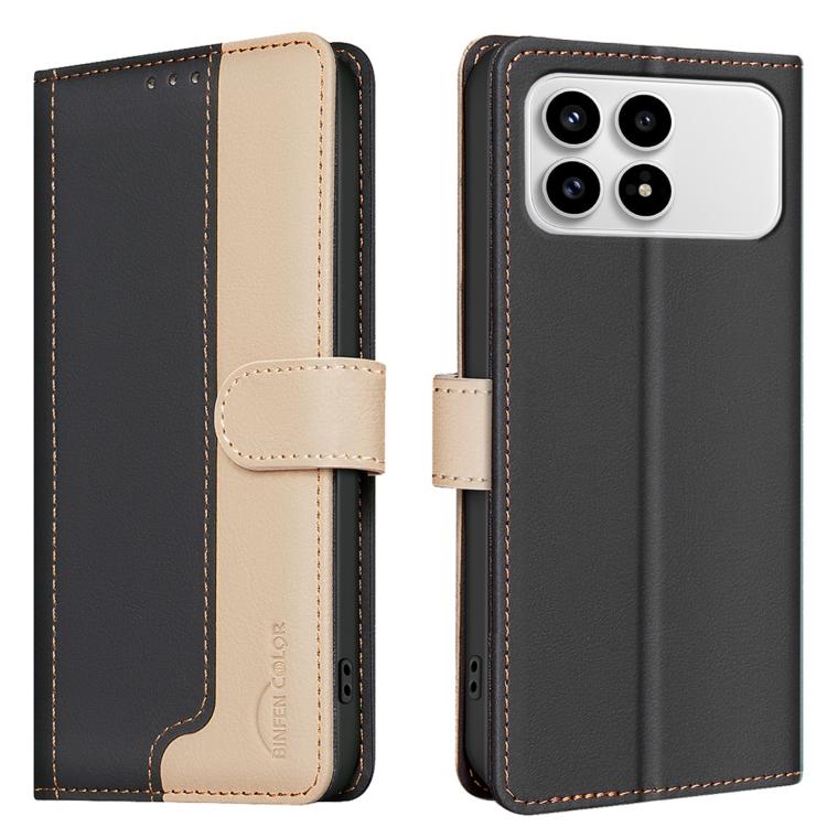 For Redmi K90/Poco F8 Pro Color Matching RFID Anti-theft Leather Phone Case(Black)
For Redmi K90/Poco F8 Pro Color Matching RFID Anti-theft Leather Phone Case(Black)