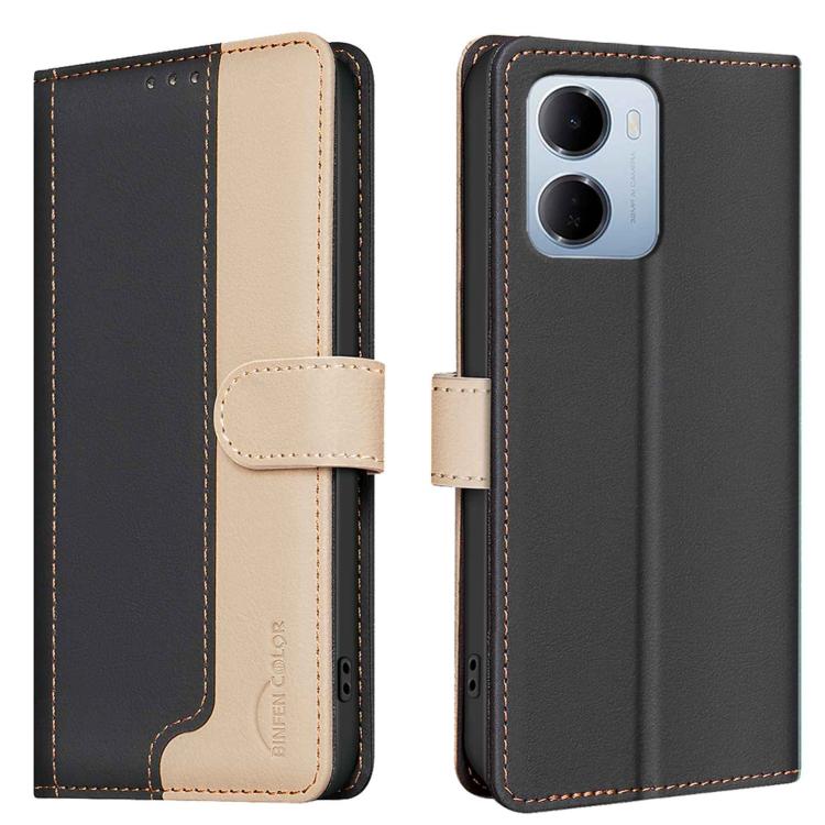 For Redmi 15a 5G Color Matching RFID Anti-theft Leather Phone Case(Black)
For Redmi 15a 5G Color Matching RFID Anti-theft Leather Phone Case(Black)