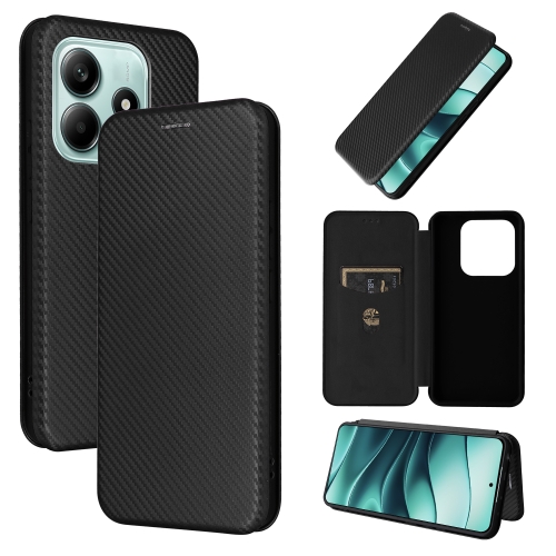 For Redmi Note 14 4G Global 163.25mm Carbon Fiber Texture Flip Leather Phone Case(Black)
For Redmi Note 14 4G Global 163.25mm Carbon Fiber Texture Flip Leather Phone Case(Black)