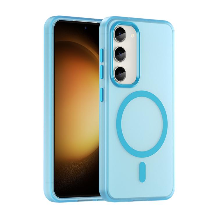 For Samsung Galaxy S23 5G MagSafe Frosted Translucent TPU + PC Full Coverage Phone Case(Blue)
For Samsung Galaxy S23 5G MagSafe Frosted Translucent TPU + PC Full Coverage Phone Case(Blue)