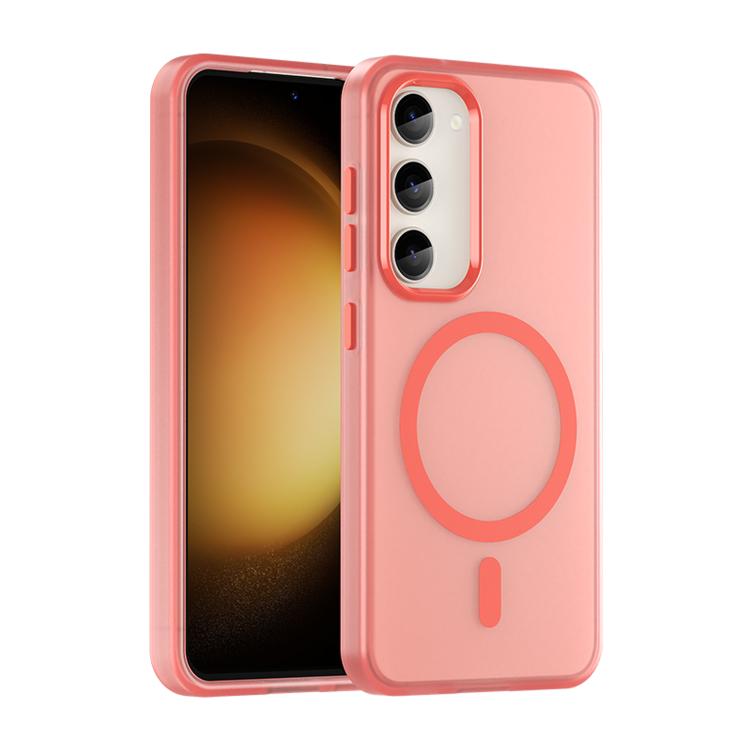 For Samsung Galaxy S23 5G MagSafe Frosted Translucent TPU + PC Full Coverage Phone Case(Red)
For Samsung Galaxy S23 5G MagSafe Frosted Translucent TPU + PC Full Coverage Phone Case(Red)