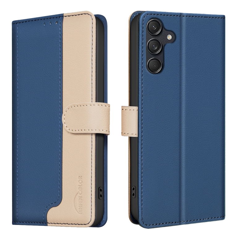 For Samsung Galaxy S24+ 5G Color Matching RFID Anti-theft Leather Phone Case(Blue)
For Samsung Galaxy S24+ 5G Color Matching RFID Anti-theft Leather Phone Case(Blue)