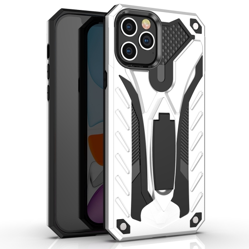 For iPhone 12 / 12 Pro Shockproof TPU + PC Protective Case with Holder(Silver)
For iPhone 12 / 12 Pro Shockproof TPU + PC Protective Case with Holder(Silver)