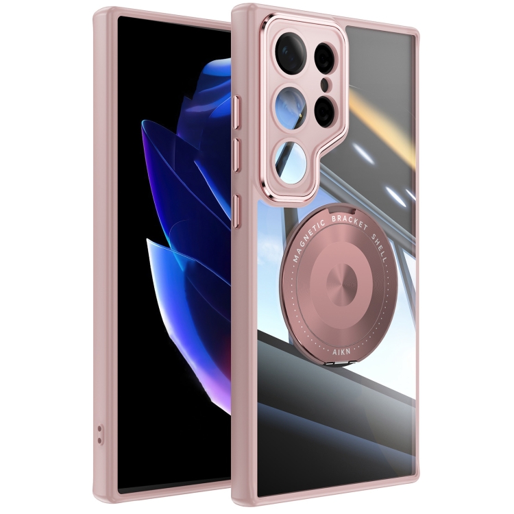 For Samsung Galaxy S23 Ultra 5G 360 Holder MagSafe Acrylic Hybrid TPU Phone Case(Pink)
For Samsung Galaxy S23 Ultra 5G 360 Holder MagSafe Acrylic Hybrid TPU Phone Case(Pink)