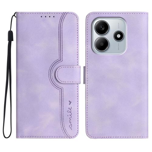 For Redmi Note 14 4G 163.25mm Heart Pattern Skin Feel Leather Phone Case(Purple)
For Redmi Note 14 4G 163.25mm Heart Pattern Skin Feel Leather Phone Case(Purple)