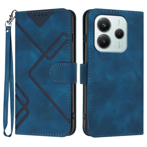 For Redmi Note 14 4G 164.84mm Line Pattern Skin Feel Leather Phone Case(Royal Blue)
For Redmi Note 14 4G 164.84mm Line Pattern Skin Feel Leather Phone Case(Royal Blue)
