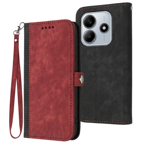 For Redmi Note 14 5G Side Buckle Double Fold Hand Strap Leather Phone Case(Red)
For Redmi Note 14 5G Side Buckle Double Fold Hand Strap Leather Phone Case(Red)