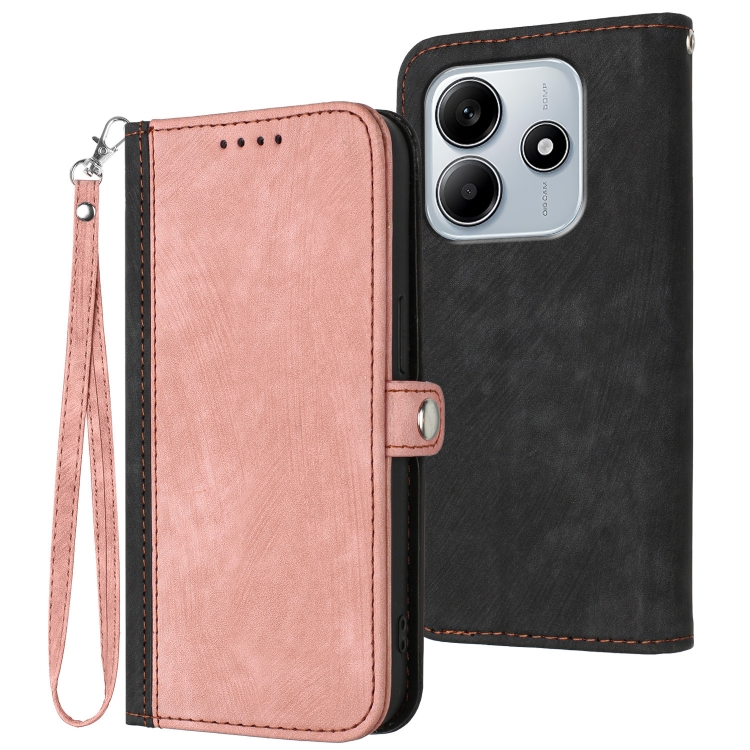 For Redmi Note 14 5G Side Buckle Double Fold Hand Strap Leather Phone Case(Pink)
For Redmi Note 14 5G Side Buckle Double Fold Hand Strap Leather Phone Case(Pink)