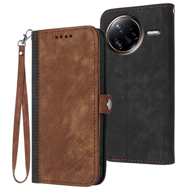 For Redmi K80 Pro / Xiaomi Poco F7 Ultra Side Buckle Double Fold Hand Strap Leather Phone Case(Brown)
For Redmi K80 Pro / Xiaomi Poco F7 Ultra Side Buckle Double Fold Hand Strap Leather Phone Case(Brown)
