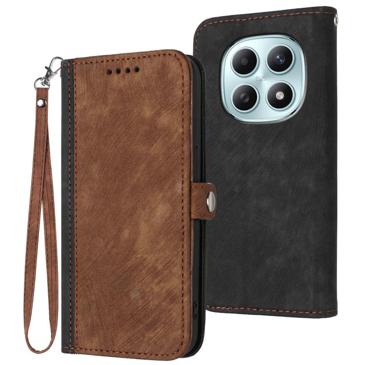 For Redmi Note 15 4G / 5G 164mm / Poco M8 5G Side Buckle Double Fold Hand Strap Leather Phone Case(Brown)
For Redmi Note 15 4G / 5G 164mm / Poco M8 5G Side Buckle Double Fold Hand Strap Leather Phone Case(Brown)