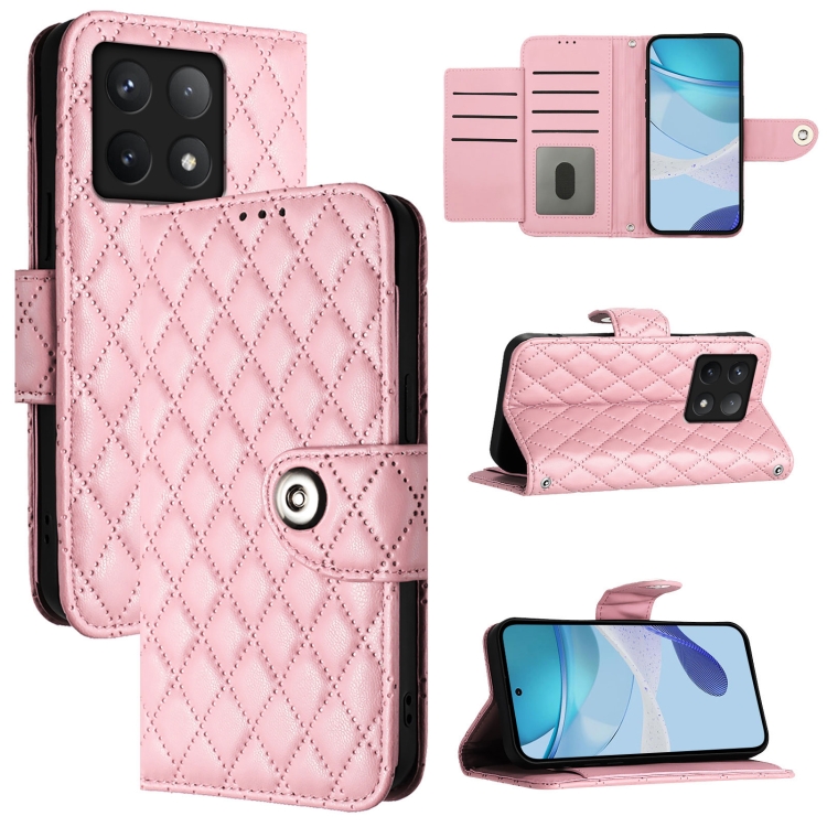 For Xiaomi 14T Rhombic Texture Flip Leather Phone Case with Lanyard(Pink)
For Xiaomi 14T Rhombic Texture Flip Leather Phone Case with Lanyard(Pink)