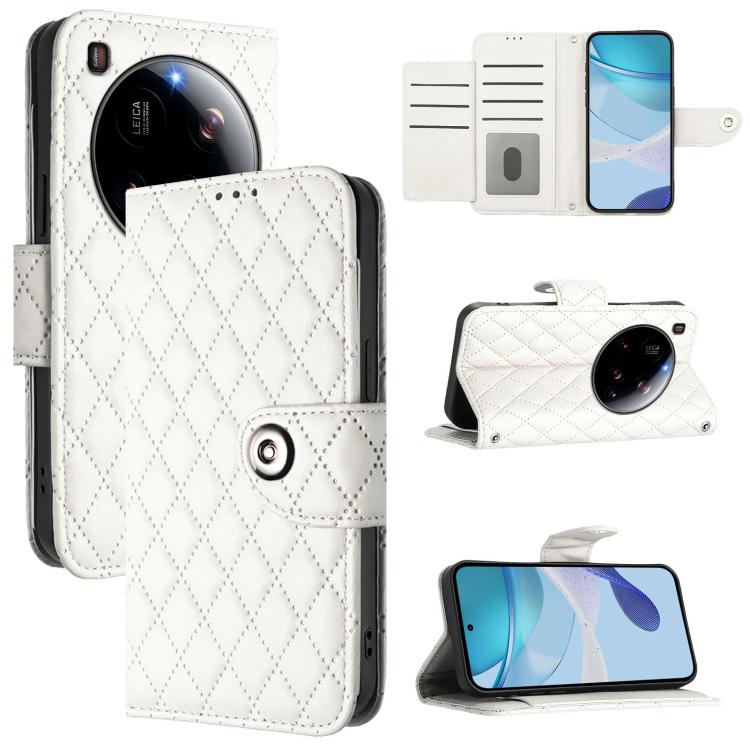 For Xiaomi 15 Ultra Rhombic Texture Flip Leather Phone Case with Lanyard(White)
For Xiaomi 15 Ultra Rhombic Texture Flip Leather Phone Case with Lanyard(White)