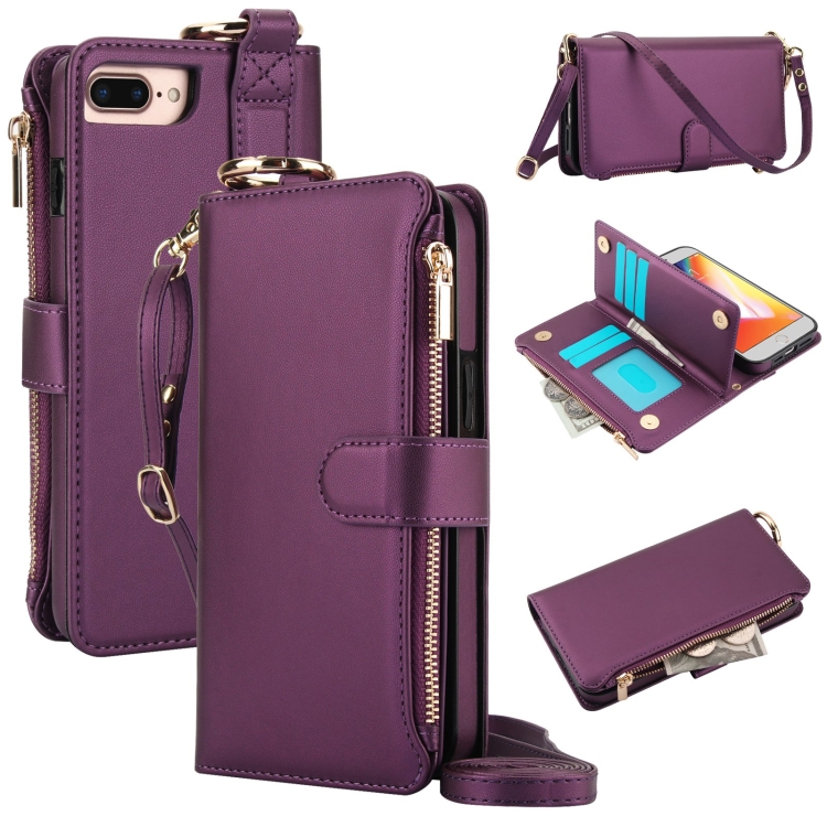 For iPhone 7 / 8 / SE 2022 Crossbody Ring Multifunctional Wallet Leather Phone Case(Dark Purple)
For iPhone 7 / 8 / SE 2022 Crossbody Ring Multifunctional Wallet Leather Phone Case(Dark Purple)