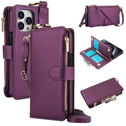 For iPhone 11 Pro Max Crossbody Ring Multifunctional Wallet Leather Phone Case(Dark Purple)
For iPhone 11 Pro Max Crossbody Ring Multifunctional Wallet Leather Phone Case(Dark Purple)