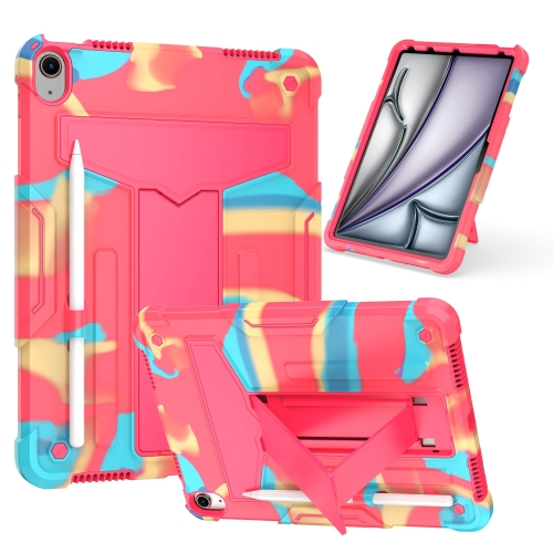 For iPad Air 11 2024 T Holder Robot Silicone Hybrid PC Tablet Case(Camouflage Rose Red)
For iPad Air 11 2024 T Holder Robot Silicone Hybrid PC Tablet Case(Camouflage Rose Red)
