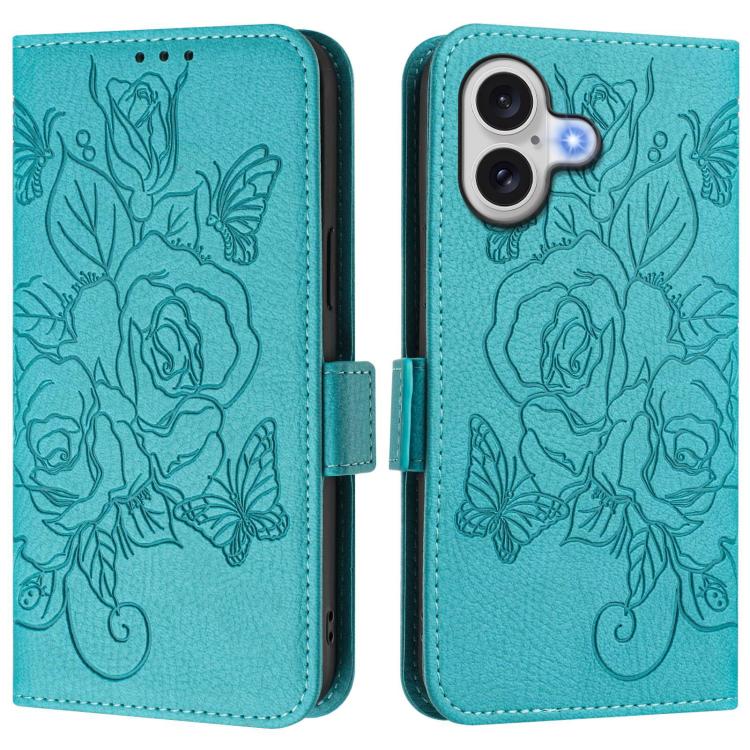 For iPhone 17 Embossed Rose RFID Anti-theft Leather Phone Case(Light Blue)
For iPhone 17 Embossed Rose RFID Anti-theft Leather Phone Case(Light Blue)