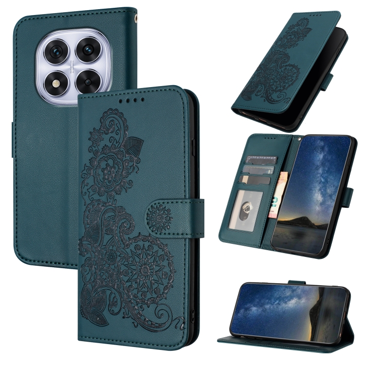 For Redmi Note 14 Pro 5G Datura Flower Embossed Flip Leather Phone Case(Dark Green)
For Redmi Note 14 Pro 5G Datura Flower Embossed Flip Leather Phone Case(Dark Green)