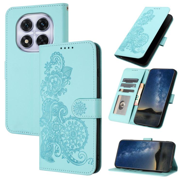 For Redmi Note 14 Pro 4G Datura Flower Embossed Flip Leather Phone Case(Light Blue)
For Redmi Note 14 Pro 4G Datura Flower Embossed Flip Leather Phone Case(Light Blue)