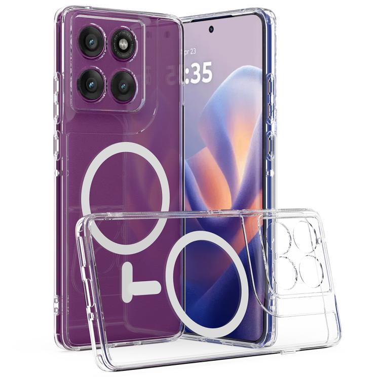 For Motorola Edge 60 Pro 5G MagSafe Clear Acrylic PC Hybrid TPU Phone Case(Transparent)
For Motorola Edge 60 Pro 5G MagSafe Clear Acrylic PC Hybrid TPU Phone Case(Transparent)