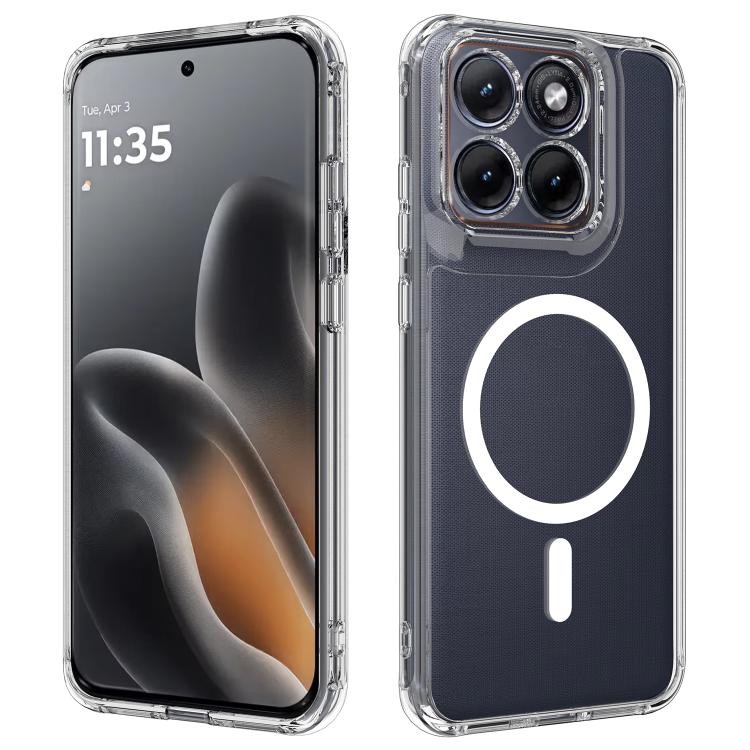 For Motorola Edge 70 Fusion / Fusion+ MagSafe Clear Acrylic PC Hybrid TPU Phone Case(Transparent)
For Motorola Edge 70 Fusion / Fusion+ MagSafe Clear Acrylic PC Hybrid TPU Phone Case(Transparent)
