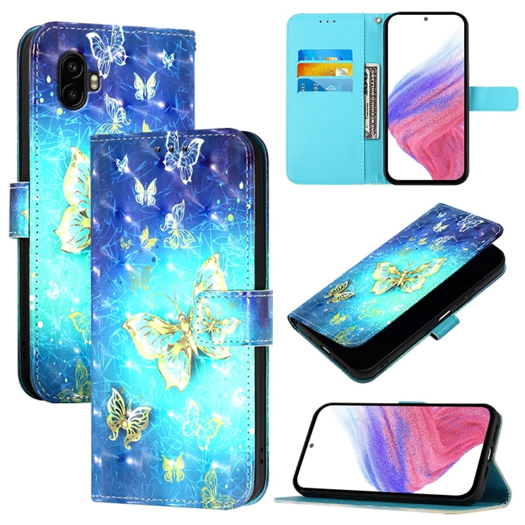 For Samsung Galaxy Xcover6 Pro 3D Painting Horizontal Flip Leather Phone Case(Golden Butterfly)
For Samsung Galaxy Xcover6 Pro 3D Painting Horizontal Flip Leather Phone Case(Golden Butterfly)
