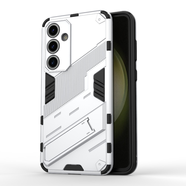 For Samsung Galaxy S24 FE 5G Punk Armor 2 in 1 PC + TPU Shockproof Phone Case with Invisible Holder(White)
For Samsung Galaxy S24 FE 5G Punk Armor 2 in 1 PC + TPU Shockproof Phone Case with Invisible Holder(White)