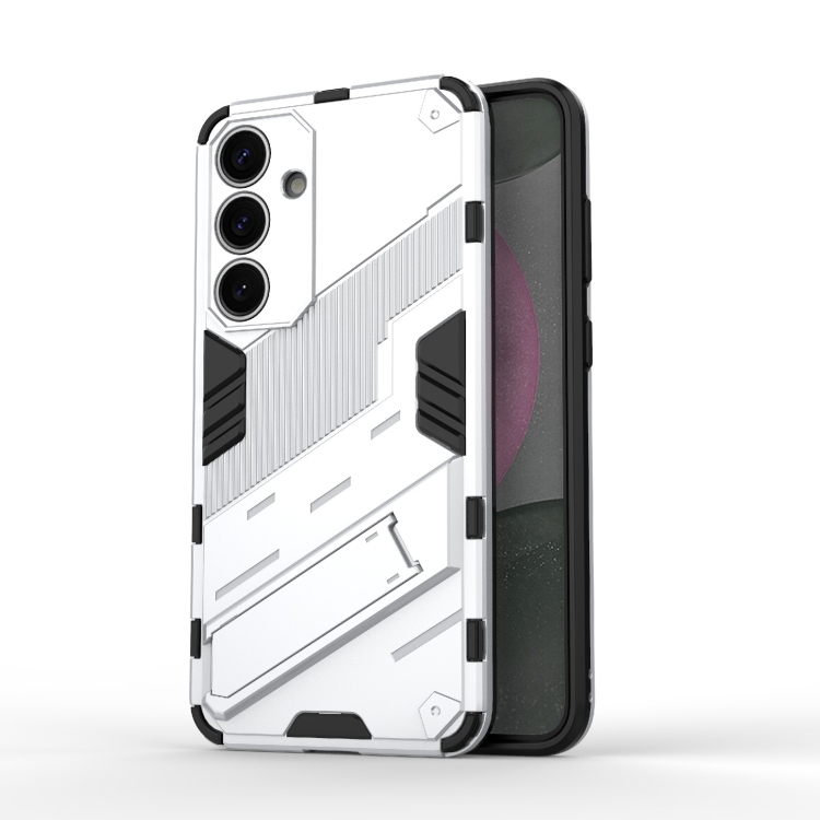 For Samsung Galaxy S25+ 5G Punk Armor 2 in 1 PC + TPU Shockproof Phone Case with Invisible Holder(White)
For Samsung Galaxy S25+ 5G Punk Armor 2 in 1 PC + TPU Shockproof Phone Case with Invisible Holder(White)