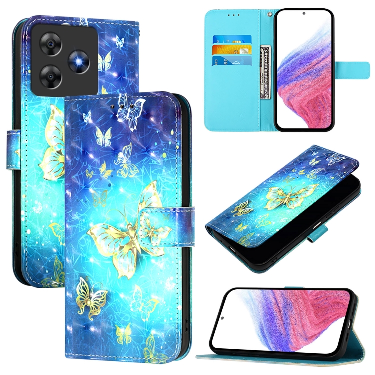 For Blackview Wave 8C 3D Painting Horizontal Flip Leather Phone Case(Golden Butterfly)
For Blackview Wave 8C 3D Painting Horizontal Flip Leather Phone Case(Golden Butterfly)