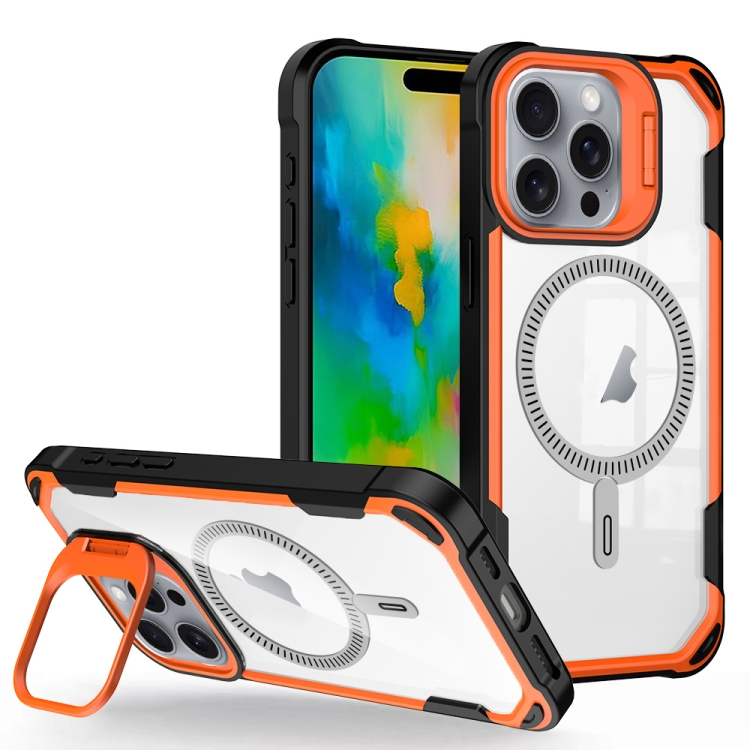 For iPhone 16 Pro Transparent Acrylic MagSafe Lens Holder Phone Case(Orange)
For iPhone 16 Pro Transparent Acrylic MagSafe Lens Holder Phone Case(Orange)