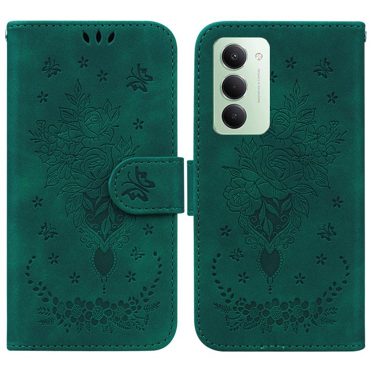 For Redmi 15 5G Global / 15 4G SEA 169.5mm Butterfly Rose Embossed Leather Phone Case(Green)
For Redmi 15 5G Global / 15 4G SEA 169.5mm Butterfly Rose Embossed Leather Phone Case(Green)