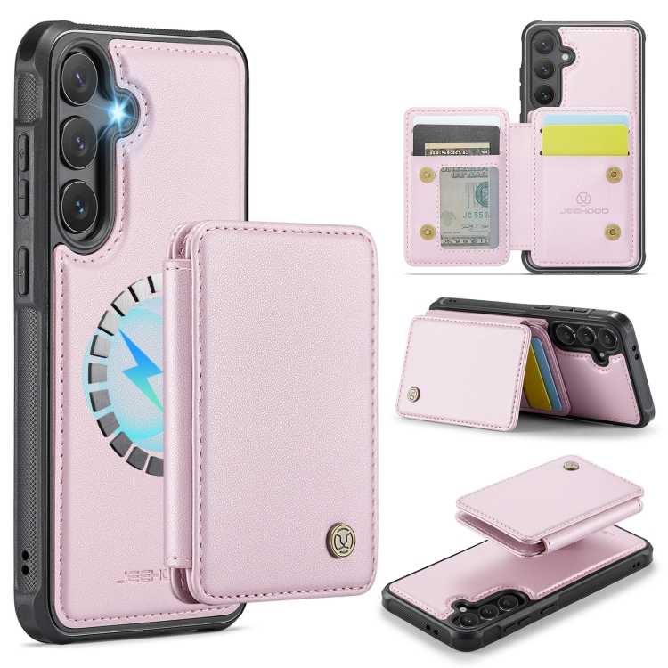 For Samsung Galaxy S24 FE 5G JEEHOOD J05 Business Magnetic Style RFID Leather Phone Case(Pink)
For Samsung Galaxy S24 FE 5G JEEHOOD J05 Business Magnetic Style RFID Leather Phone Case(Pink)