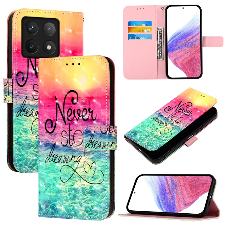 For Xiaomi 14T Pro 3D Painting Horizontal Flip Leather Phone Case(Chasing Dreams)
For Xiaomi 14T Pro 3D Painting Horizontal Flip Leather Phone Case(Chasing Dreams)