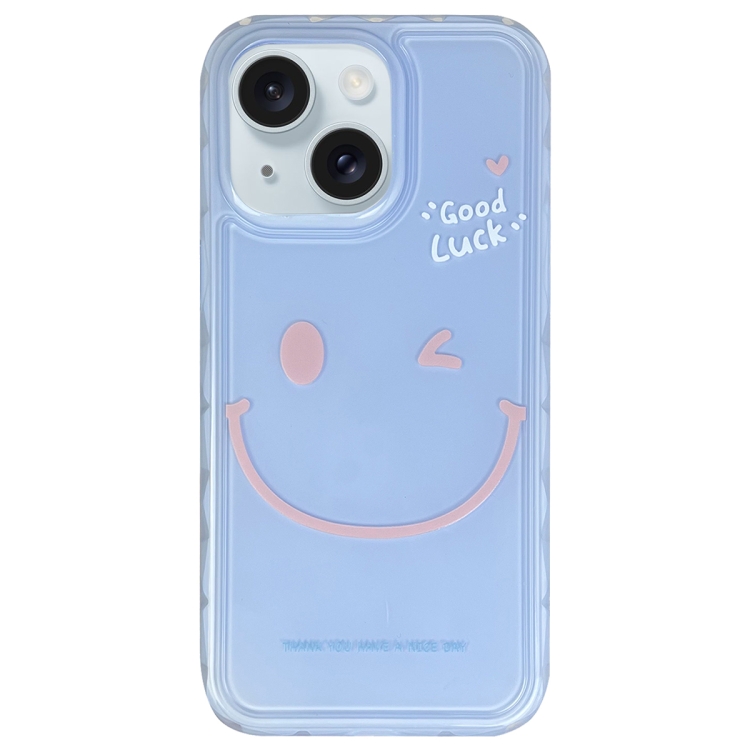 For iPhone 15 Creative Edge Simple Smiley Face Pattern TPU + PC Phone Case(Blue)
For iPhone 15 Creative Edge Simple Smiley Face Pattern TPU + PC Phone Case(Blue)