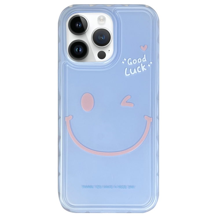 For iPhone 14 Pro Max Creative Edge Simple Smiley Face Pattern TPU + PC Phone Case(Blue)
For iPhone 14 Pro Max Creative Edge Simple Smiley Face Pattern TPU + PC Phone Case(Blue)