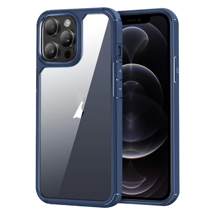 For iPhone 12 Pro Max Acrylic+TPU Transparent Shockproof Phone Case(Royal Blue)
For iPhone 12 Pro Max Acrylic+TPU Transparent Shockproof Phone Case(Royal Blue)