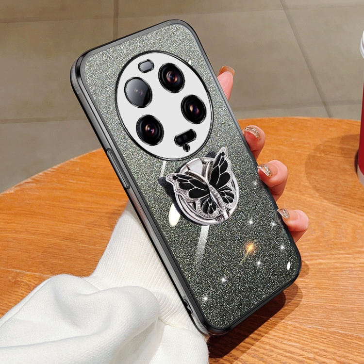 For Xiaomi 13 Ultra Plated Gradient Glitter Butterfly Holder TPU Phone Case(Black)
For Xiaomi 13 Ultra Plated Gradient Glitter Butterfly Holder TPU Phone Case(Black)